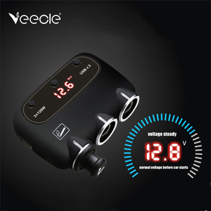 <span class=keywords><strong>12V</strong></span> AC <span class=keywords><strong>Car</strong></span> Charger 4.8A Đầu ra 3 ổ cắm 2 USB <span class=keywords><strong>Adapter</strong></span> tự động thiết bị điện tử Thuốc lá nhẹ hơn ổ cắm <span class=keywords><strong>adapter</strong></span> điện áp giám sát - Product Image 2