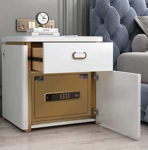 2025 Modern Design LED USB <strong>Smart</strong> Safes Wooden Three-Drawer Bedside Table for Bedroom or Hotel Home <strong>Furniture</strong> - Product Image 5