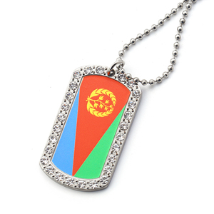 Impresora uv personalizada de metal, diseño simple y divertido, etiqueta de perro con diamantes de imitación - Product Image 6