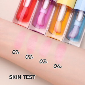 Huile à lèvres 2-en-1 personnalisable avec logo, maquillage des lèvres, écran solaire, longue tenue, waterproof, hydratante, change de couleur selon la température, faible MOQ pour le visage - Product Image 3