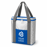 Sac isotherme personnalisé avec logo, sac à déjeuner thermique avec poche avant zippée et poignées de transport pour pique-nique, plage, camping, voyage