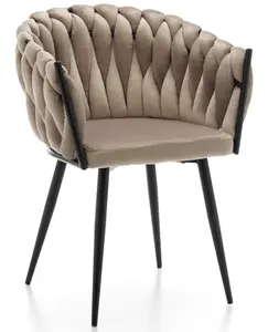 매력적인 거실 현대 라틴 실내 장식 의자 검은 다리 의자 silla 현대 팔 의자 벨벳 메이크업 화장대 의자 악센트
