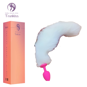 Hochwertiger Fuchsschwanz-Analplug für Erwachsene, <span class=keywords><strong>Anal</strong></span>-Sexspielzeug mit Haariger Textur zum Einführen in den Anus für Stimulation und Dehnung - Product Image 1