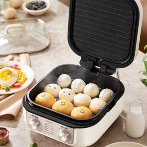 Plaque de cuisson électrique Midea, chauffage double face, antiadhésive, blanche, 321x270x188mm, pour grillades et fritures - Product Image 2