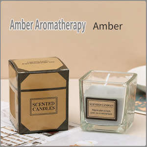 Sojawachs-Kerze in 9 Farben mit Individuellem Duft und Letterpress-Etikett, Aromatherapie-Geschenk für Zuhause, Spa, Hotel, Großhandel, Hochzeit - Product Image 6