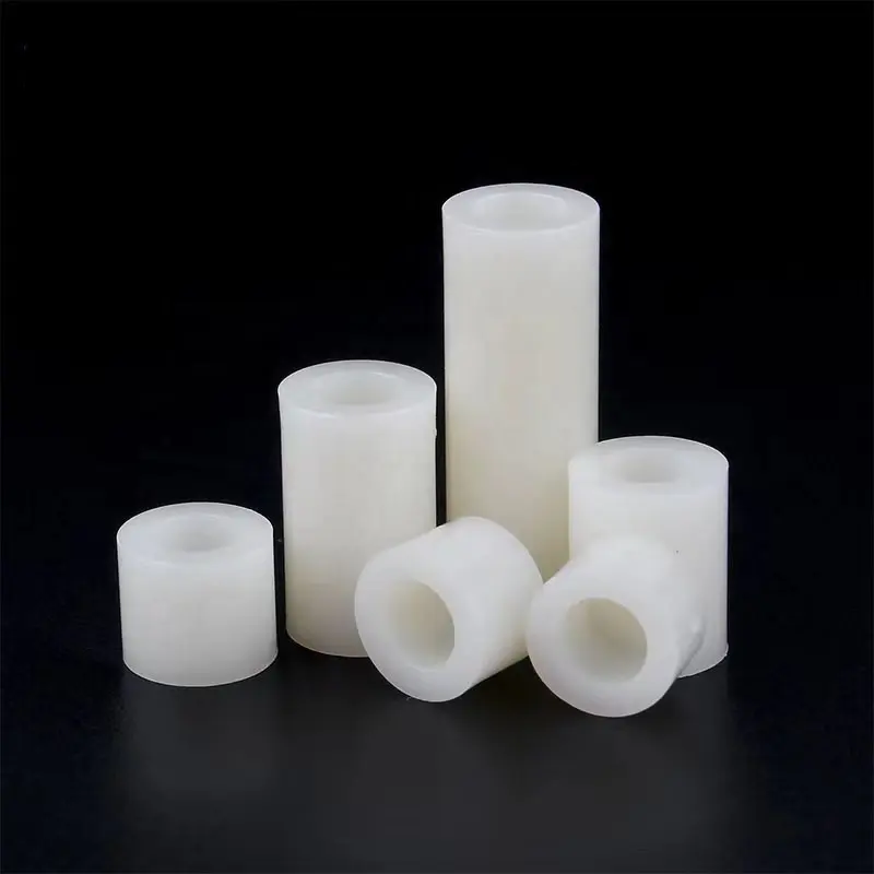 En stock blanc noir entretoise cylindrique non filetée en plastique POM/PE/NYLON/ABS/PVC/Polyamide