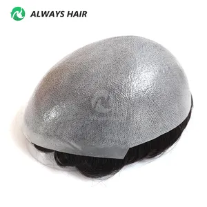 CBIO - Invisible Natural Hairline Male Hair Prosthesis Best Toupee For Man 0.05-0.06mm Thin Skin Hair Replacement