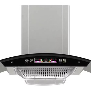 <span class=keywords><strong>Campana</strong></span> <span class=keywords><strong>Extractora</strong></span> <span class=keywords><strong>de</strong></span> Cocina con Control Táctil Inteligente, Diseño Curvo, <span class=keywords><strong>90</strong></span> <span class=keywords><strong>cm</strong></span>, Acero Inoxidable y Vidrio - Product Image 2