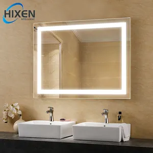 HIXEN 18-5A New Design Hotel Home Smart Mirror Manufacturers Anti Fog LED Lighted Mirrors
