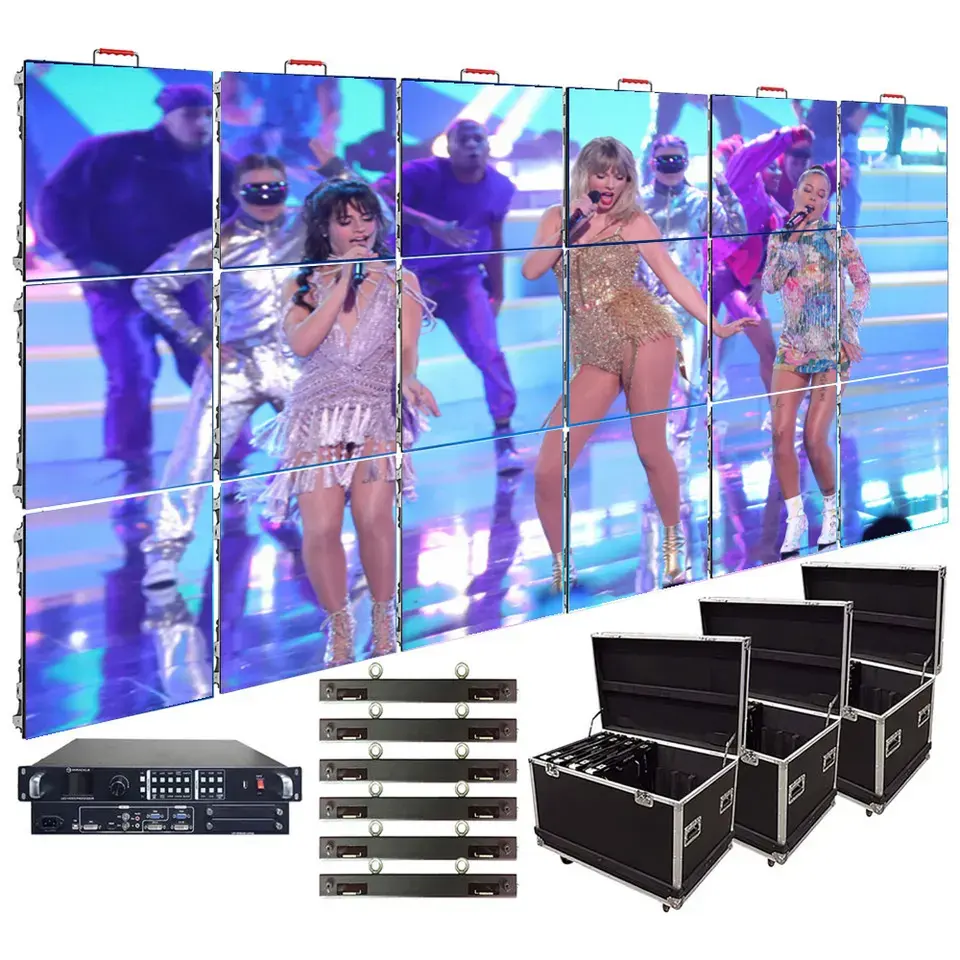 cheap price high quality Video Wall Color Full Panel Rental P3.91 indoor LED screen for Advertising Rental LED display screen
