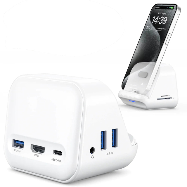 JSAUX USB-C Docking Station with Phone Holder