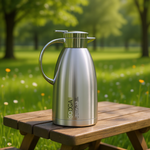 Termo Soga de 2.3L de Acero Inoxidable, Jarra Térmica Aislada para Bebidas Frías y Calientes, Uso en Viajes - Product Image 2