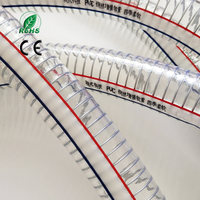 Tuyau d'aspiration en PVC renforcé de fil d'acier 3" 4" 5" 6", anti-affaissement, transparent, adapté à l'extraction de sable et de gravier