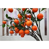 Grandes Branches de Fleurs d'Oranger Artificielles, Pur Artisanat, Peinture en Mousse, pour Salon et Table à Manger
