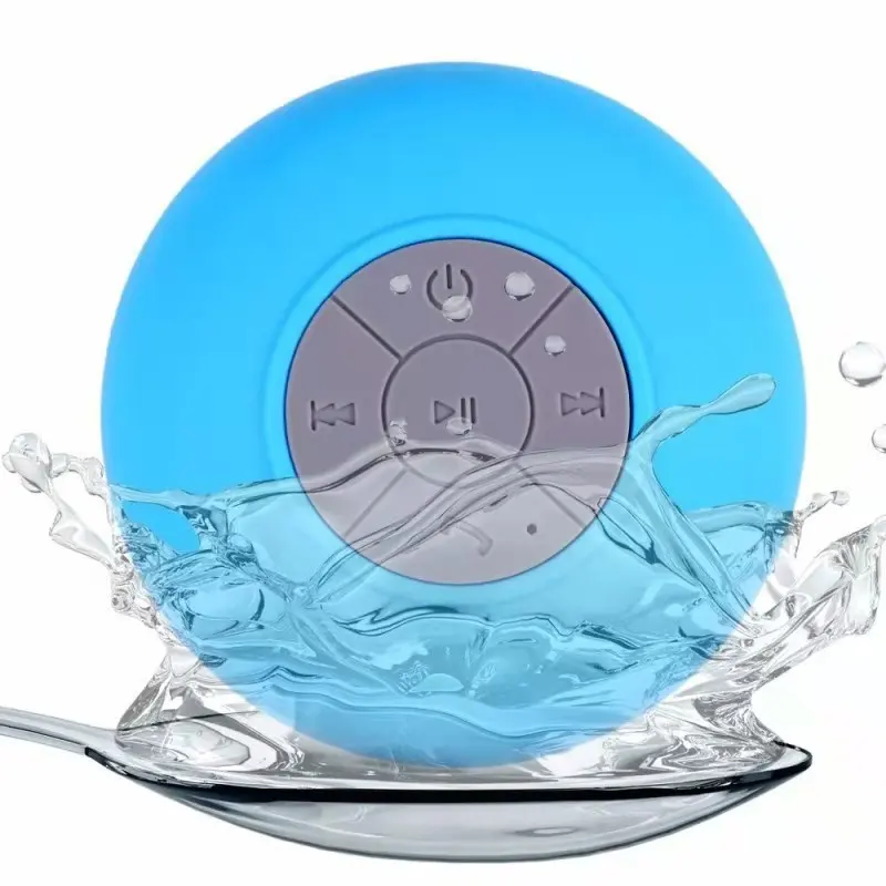 Factory Price Mobile Phone IPX4 Wireless Mini Sucker Waterproof blue tooth Shower BTS06 BTS-06 Bathroom Speaker