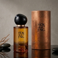 Flacon de parfum rond à sertir personnalisé OEM, 30 ml, 50 ml, 100 ml, flacon de parfum en verre vide avec boîte d'emballage