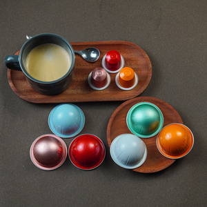 Capsules de <span class=keywords><strong>café</strong></span> en <span class=keywords><strong>aluminium</strong></span> jetables avec couvercles Machine à <span class=keywords><strong>café</strong></span> Nespresso compatible <span class=keywords><strong>sans</strong></span> anneaux et rainures en caoutchouc - Product Image 2