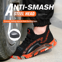 Sepatu Safety Low Cut Anti Pecah Anti Tusuk dengan Pelindung Baja di Ujungnya, Ringan, Nyaman, dan Anti Selip untuk Musim Semi dan Musim Panas