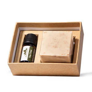 Marque distributeur Crème à raser <span class=keywords><strong>de</strong></span> luxe Parfum arbre à thé ou eucalyptus <span class=keywords><strong>Savon</strong></span> à raser bio et huile à barbe <span class=keywords><strong>pour</strong></span> hommes - Product Image 4