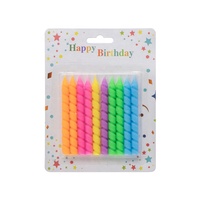 Trendiges Neues Design Wellenförmiges Produkt Funkelnde Zickzack-Spiral-Geburtstagskerze Spiralförmige Kleine Kerze Großpackung Linear