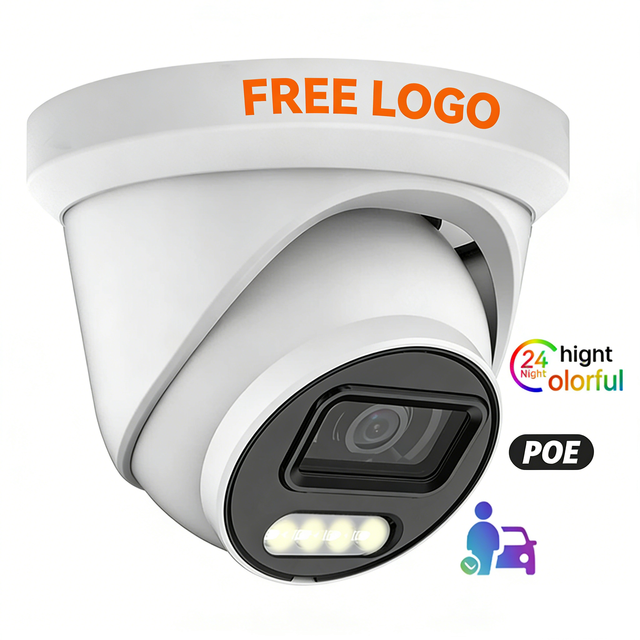 Hik Compatible OEM 2K 4K 8MP POE Dome IP Camera Two-way Audio Cloud Night Vision 4MP Human Detection CMOS IP66 for Home