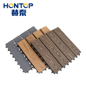 Hiện đại không thấm nước WPC <span class=keywords><strong>DIY</strong></span> Vườn <span class=keywords><strong>decking</strong></span> gạch nhà máy bán buôn Gỗ nhựa composite cho ngoài trời vuông sân <span class=keywords><strong>decking</strong></span> - Product Image 3