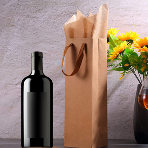 Bolsas de Papel Kraft Marrón de Alta Calidad para Botellas de Vino con Asa - Product Image 6