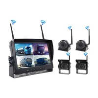 Kit de caméra de recul sans fil AHD haute résistance 9 pouces 1080P avec moniteur pour machines de chantier, véhicules miniers et logistique