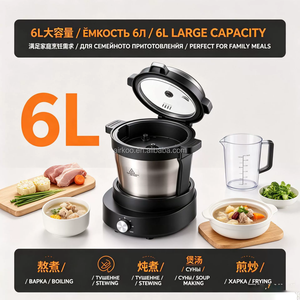 เครื่องทำฟูฟูสแตนเลส 6 ลิตร เครื่องปั่นมันบดไฟฟ้าอเนกประสงค์ บดเนื้อได้ สำหรับใช้ในบ้านในแอฟริกา - Product Image 6