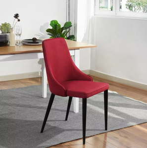 <span class=keywords><strong>Chaise</strong></span> noire moderne de restaurant de décoration intérieure de <span class=keywords><strong>velours</strong></span> de tissu avec le siège arrière solide de coussin de mousse - Product Image 5