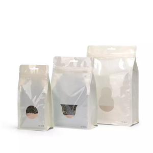 Foi de aluminio laminado <span class=keywords><strong>personalizado</strong></span>, cierre de cremallera de plástico transparente, resellable, bolsa de embalaje con ventana - Product Image 5