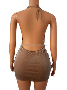 Sésame cou suspendu maille <span class=keywords><strong>nue</strong></span> Perspective col en v pleine chaîne de diamants équipe de <span class=keywords><strong>danse</strong></span> Gogo discothèque Bar Performance vêtements - Product Image 2