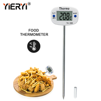 Termometer makanan Digital LCD, pengukur temperatur Oven cokelat daging BBQ 288 makanan dapur dan luar ruangan