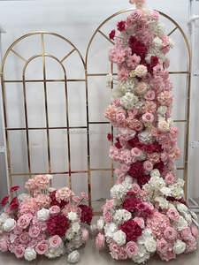 Composizioni di Fiori Artificiali di Ortensie <span class=keywords><strong>Verde</strong></span> Chiaro <span class=keywords><strong>e</strong></span> Rosa per Decorazioni Matrimoniali <span class=keywords><strong>e</strong></span> Centrotavola - Product Image 5