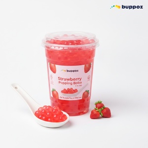 Boba de Fresa con Efecto Explosivo, Vaso de 2 lb, Halal, HACCP, para Tiendas de Té de Burbujas y Té con Leche, OEM - Product Image 6