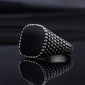 Anillos de Resina Epoxi y Acero Inoxidable para Hombre, al por Mayor, Forma Cuadrada, Joyería para Bodas, Compromisos, Fiestas, Aniversarios, Estilo Punk - Product Image 1