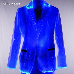 Colorful Led <strong>Rave</strong> Luminous Jacket <strong>Mens</strong> Suits blazer for Stage Costume - Product Image 3