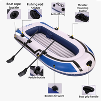 Bateau pneumatique OUCHAO grand format pour 3-4 personnes, pêche
