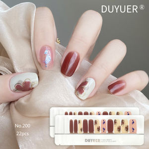 101-200 <span class=keywords><strong>11</strong></span> articles Autocollants pour ongles de luxe à motif floral français, faux ongles à presser mignons, vernis à ongles pour nail art en gros pour Noël - Product Image 5