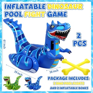 Jeu <span class=keywords><strong>de</strong></span> flotteur <span class=keywords><strong>de</strong></span> piscine gonflable <span class=keywords><strong>de</strong></span> combat <span class=keywords><strong>de</strong></span> dinosaure avec 2 tours <span class=keywords><strong>de</strong></span> bataille <span class=keywords><strong>géants</strong></span> sur le jeu <span class=keywords><strong>de</strong></span> piscine Dino Duel pour garçons filles adultes - Product Image 3
