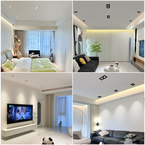 Foco <span class=keywords><strong>LED</strong></span> Cuadrado Empotrado de Doble Haz con Ángulo Ajustable y 24 °   Luces de ángulo de haz para el hogar, foco, reflectores - Product Image 3