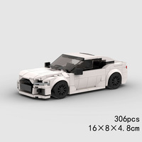 Compatible avec les briques de marque, voiture de course MOC, jouets de construction éducatifs à assembler soi-même pour enfants, blocs de construction ABS, cadeau d'entreprise