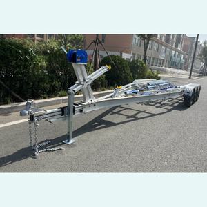 Op maat gemaakte 30ft aluminium boottrailer met drie assen & polypropyleen latten & hydraulische rem & VIN DOT CE-goedkeuring groothandelsprijs - Product Image 4