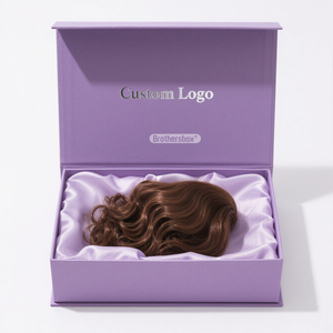 Cajas de Regalo de Papel Satinado Hechas a Mano con Diseño Personalizado, Cajas de Pelucas de Lujo con Logotipo Personalizado - Product Image 2