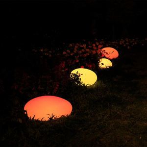 Dekorasyon avlu parkı çim zemin için su geçirmez tatil atmosfer ışığı plastik taş ışık - Product Image 3