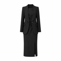 Ensembles de costumes pour femmes, vêtements de bureau pour femmes, uniformes d'hôtesse de l'air, vêtements de travail, vêtements de carrière, OEM ODM