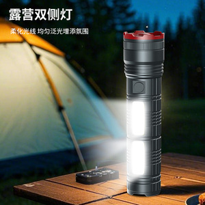 Linterna Lateral COB de 30W, Tipo C, Aleación de Aluminio, Zoom Telescópico, Alta Intensidad, Largo Alcance, para Exteriores - Product Image 2