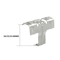 Clips de drainage d'eau pour panneaux solaires en acier inoxydable 304 Zhonghui 30mm 35mm 40mm, clips de guidage d'eau pour panneaux photovoltaïques