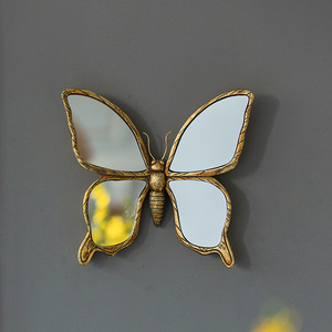 2025 Vintage Butterfly Dragonfly Style <strong>Mirror</strong> Wall Art for Home Decor <strong>Rococo</strong> Decorative Resin Frame Wall <strong>Mirror</strong> for Hotel Porch - Product Image 3
