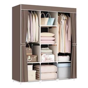 Armoire amovible autoportante économique pour chambre à coucher, style japonais, avec système de rangement rotatif simple et accessoires pratiques, étagères incluses - Product Image 2